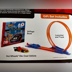 Hot Wheels launcher and track set
